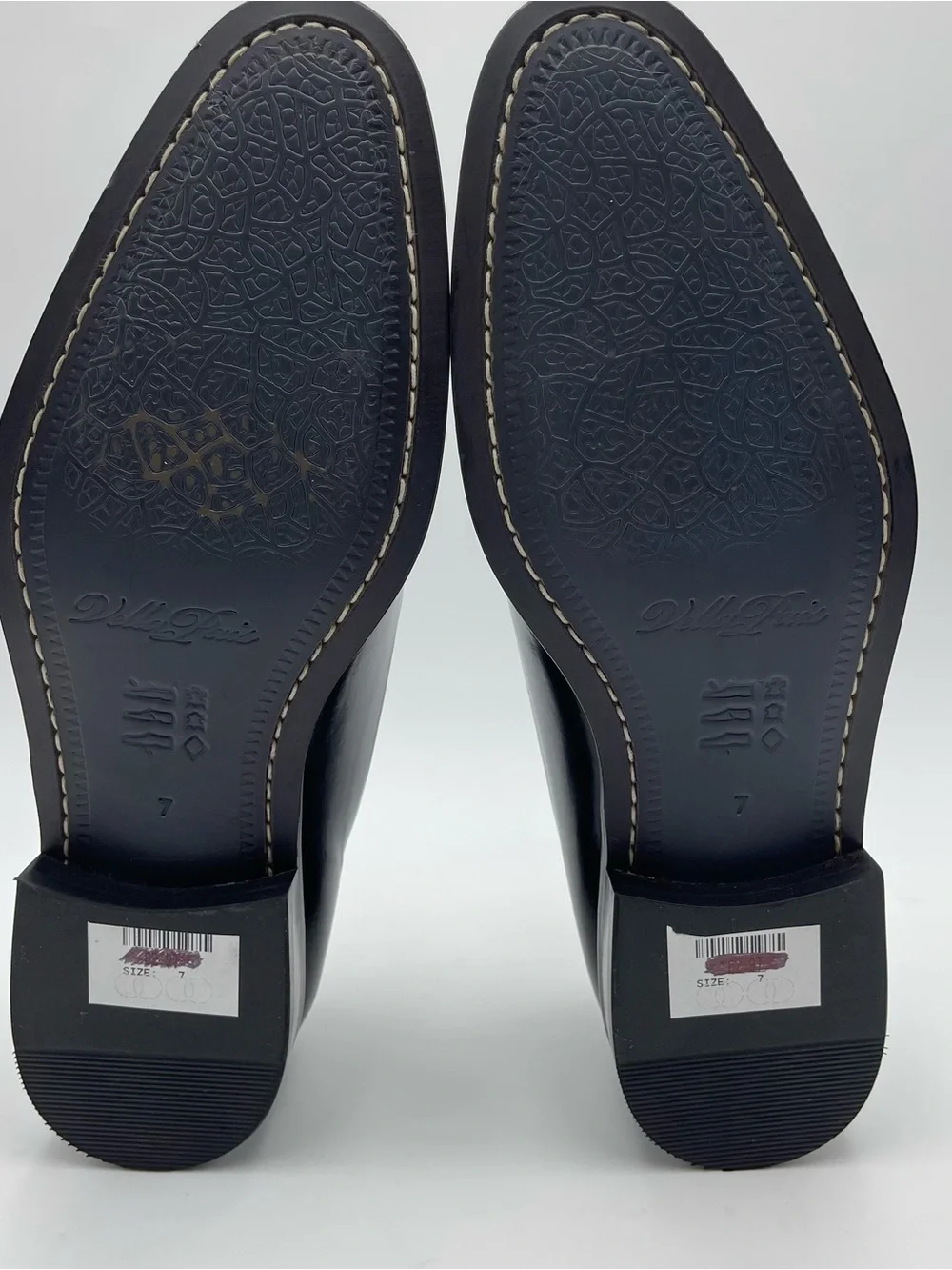 VELLAPAIS Men SZ 7 Black Leather Ballard Oxford Shoes-MSRP $309